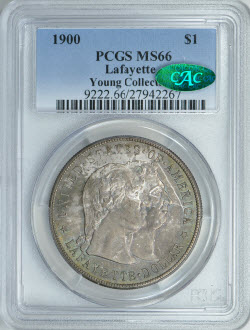 1900 $1 Lafayette PCGS MS66 CAC